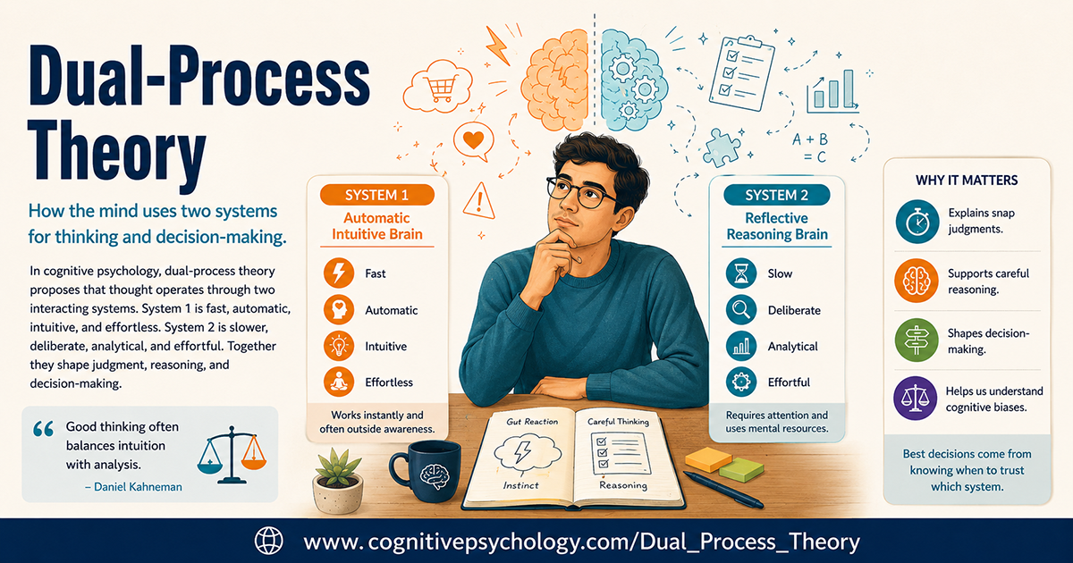 Brain Dual Processing Dual-Process Theory: How Fast Intuition and Slow Reasoning Divide the Mind